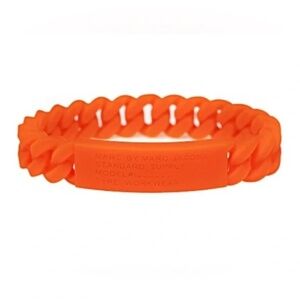 Marc by Marc Jacobs Orange Braided Silicone Bracelet